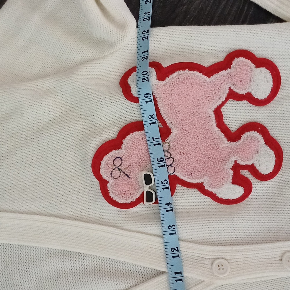 Universal Studios vintage 60's staff poodle school cardigan Andrew Rohan L - Picture 4 of 12